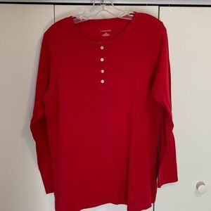 Len button down pajama top